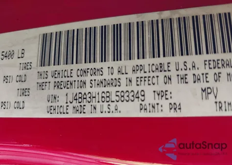 2011 Jeep Wrangler Unlimited Sport z USA, uszkodzony, nr VIN 1J4BA3H16BL583349